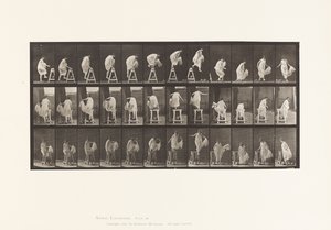 172. tábla. Stadionra lépés; Leugrás, fordulás, 1885 alkotó: Eadweard Muybridge