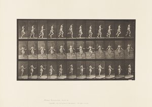 174. tábla. Futás és ugrás ugrálókötéllel, 1885 alkotó: Eadweard Muybridge