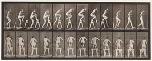 178. tábla. Fel- és fellépés egy aknara alkotó: Eadweard Muybridge