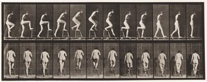 180-as tányér. Székre fellépés és felül alkotó: Eadweard Muybridge