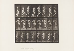 185. tábla. Bal lábon ugrás, 1885 alkotó: Eadweard Muybridge