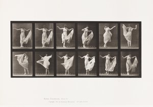 Tányér 187. Tánc alkotó: Eadweard Muybridge