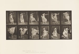 188. tányér. Tánc (divatos) alkotó: Eadweard Muybridge