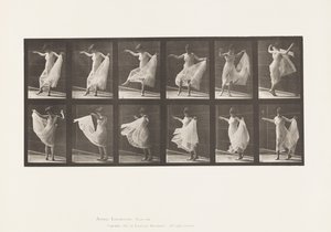 189. tányér. Tánc (divatos) alkotó: Eadweard Muybridge