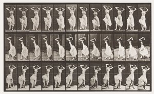 190. tányér. Tánc (Nautch) alkotó: Eadweard Muybridge