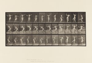 191. tányér. Tánc (divatos) alkotó: Eadweard Muybridge