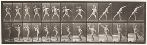 319. tábla. Egy 75 lb-s szikla felemelése alkotó: Eadweard Muybridge