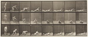 357. tábla. Hanyatt fekve és tüzelve alkotó: Eadweard Muybridge