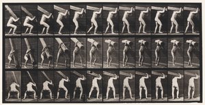 383. tábla. Rönk felemelése a vállon alkotó: Eadweard Muybridge