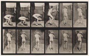 Tányér 397. Emelés 75-lb. Kő a vállon, 1872-1885 alkotó: Eadweard Muybridge