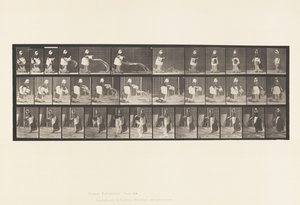 404. tábla.Vödör víz ürítése, 1885 alkotó: Eadweard Muybridge