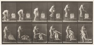 406. tányér. Két modell, 8 vödör vízzel 1 fölé alkotó: Eadweard Muybridge
