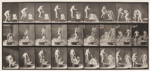 408. tábla. Két modell alkotó: Eadweard Muybridge