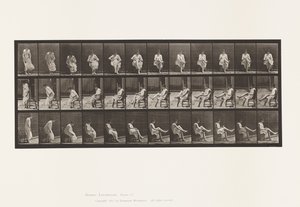 Tányér 417. WC; Ülés és harisnya felhúzása alkotó: Eadweard Muybridge