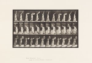 41. tányér. Séta, flörtöl egy rajongó alkotó: Eadweard Muybridge