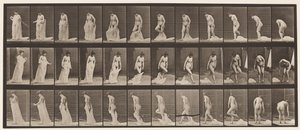 Tányér 430. WC; Ruházat levetkőzés, 1872-1885 alkotó: Eadweard Muybridge