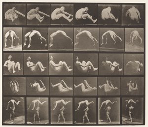 tábla 522. A, 97 Ugrás; B, 98 Handspring; C, 98 Somersault alkotó: Eadweard Muybridge