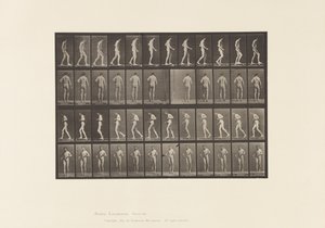 548. tábla.Laterális szklerózis; A,B, Séta, 1885 alkotó: Eadweard Muybridge