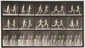 69. tábla. Két modell fut, 1872-1885 alkotó: Eadweard Muybridge
