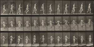 174. számú tábla. Futás és ugrálás ugrókötéllel alkotó: Eadweard Muybridge