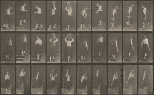 504-es számú tábla. Emelkedő és leszálló lépcsők alkotó: Eadweard Muybridge