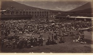 Plaza és alkirályi palota - Antigua de Guatemala, 1877 (fénykép) alkotó: Eadweard Muybridge