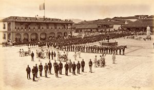 A művész fogadása, Quezaltenango, Guatemala alkotó: Eadweard Muybridge