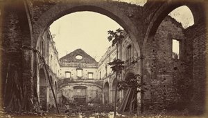 A panamai Santo Domingo-templom romjai alkotó: Eadweard Muybridge
