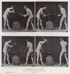 Mozgó emberalak: Kovácsok munkában alkotó: Eadweard Muybridge