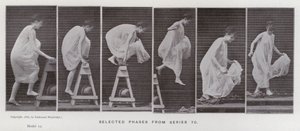 Az emberi alak mozgásban: Válogatott fázisok a 70-es sorozatból (f/w fotó) alkotó: Eadweard Muybridge