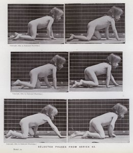 Mozgó emberalak: Válogatott fázisok a 83-as sorozatból (f/w fotó) alkotó: Eadweard Muybridge
