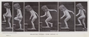 Mozgó emberalak: Válogatott fázisok a 87-es sorozatból (f/w fotó) alkotó: Eadweard Muybridge