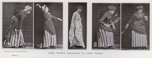 Az emberi alak mozgásban: Néhány fázis a gyepteniszben (f/w fotó) alkotó: Eadweard Muybridge