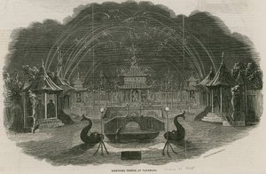 Tűzijáték-templom a londoni Royal Vauxhall Gardensben, Londonban