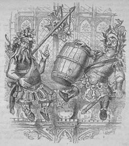 Góg és Magóg hordóval, 1840