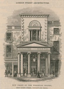 A Wesleyan-kápolna új homlokzata, Great Queen Street, Lincoln