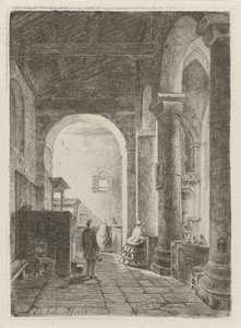 Egy templom belseje alkotó: Eberhard Cornelis Rahms
