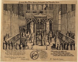 II. Ferdinánd Empereur des Romains (1578-1637) – II. Ferdinánd király Szent-római császárrá koronázása alkotó: Eberhard Kieser