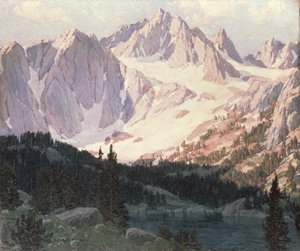Tó a High Sierrában (olaj) alkotó: Edgar Alwin Payne
