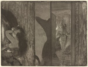 Színésznők az öltözőjükben alkotó: Edgar Degas