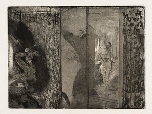 Színésznők az öltözőikben alkotó: Edgar Degas