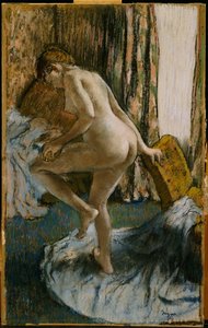 A fürdő után, 1883 körül alkotó: Edgar Degas