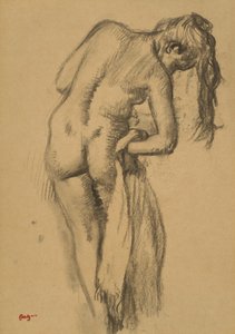 A fürdő után, 1891-92 körül alkotó: Edgar Degas