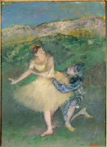 Arlequin et Colombine (olaj, fa) alkotó: Edgar Degas