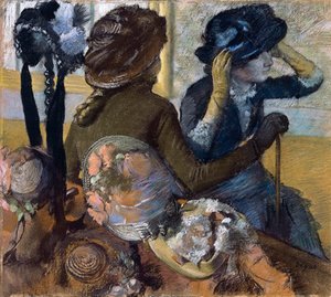 A Millinersnél, 1882 alkotó: Edgar Degas
