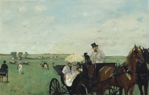 Versenyek a vidéken (Aux courses en province) alkotó: Edgar Degas