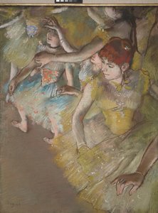 Balett táncosok a színpadon alkotó: Edgar Degas