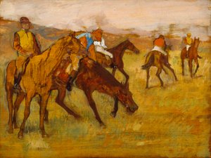 A verseny előtt alkotó: Edgar Degas