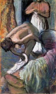 Reggeli a fürdő után alkotó: Edgar Degas