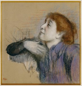 Egy nő mellszobra, 1880-85 körül alkotó: Edgar Degas